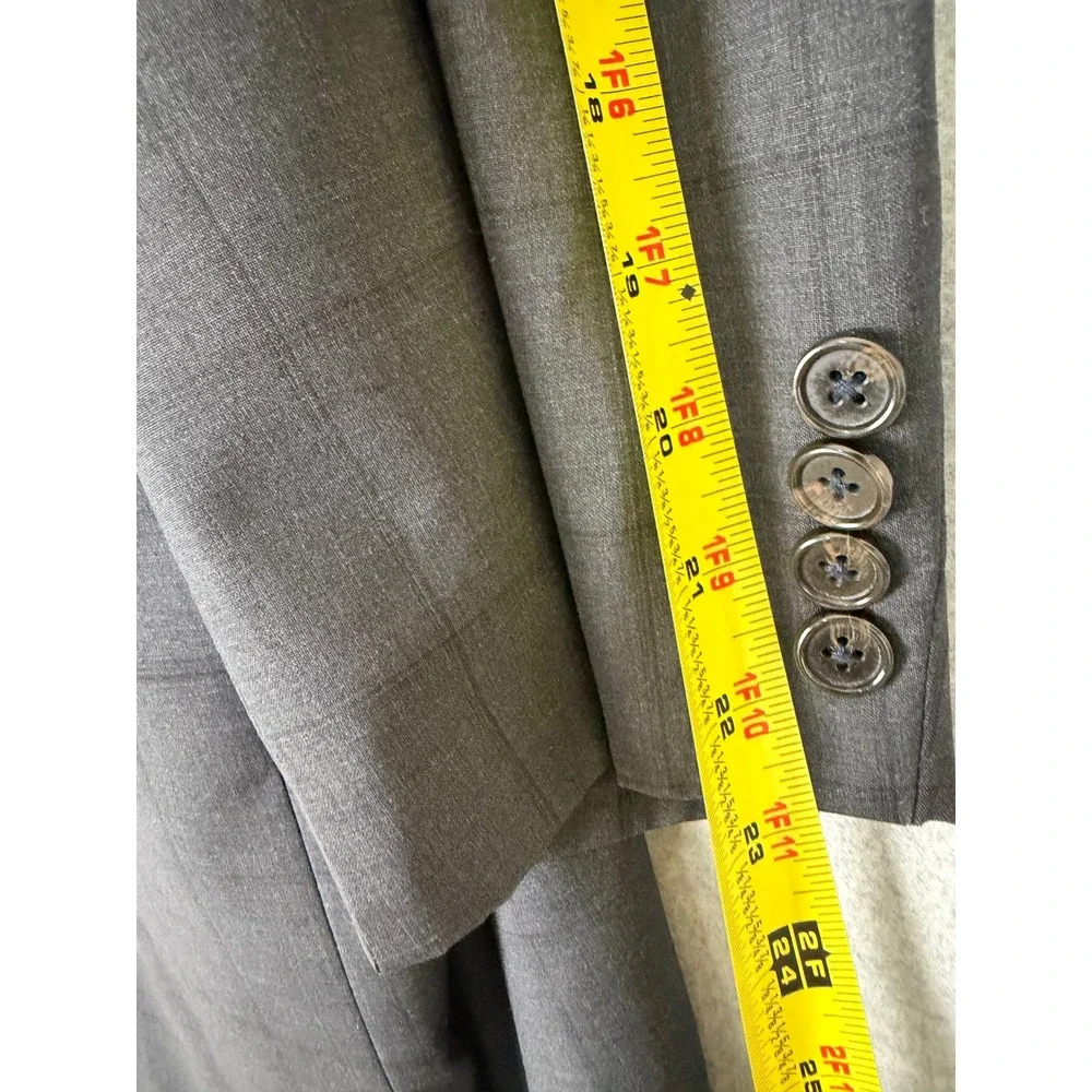 Ralph Lauren Mens Grey Windowpane Two Button Blazer Sport Coat 48R Dillard's